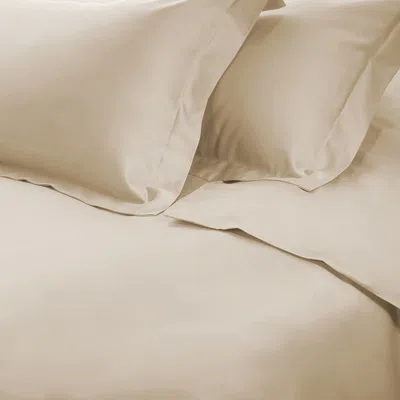 Homezia Ivory Queen Cotton Blend 650 Thread Count Washable Duvet Cover Set