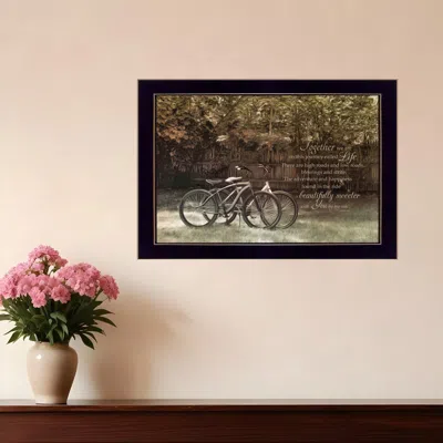 Homezia Journey Together 3 Black Framed Print Wall Art