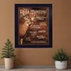 Homezia Joy Of Hunting Deer Black Framed Print Wall Art