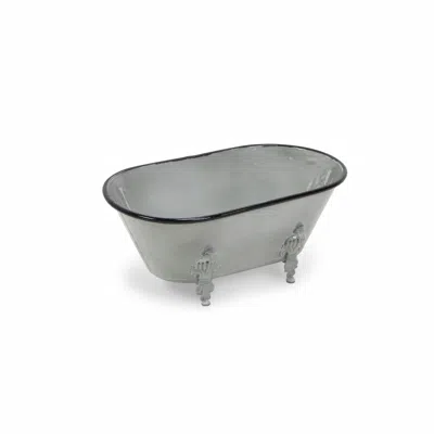 Homezia Jumbo Light Gray Bathtub Decorative Sculpture
