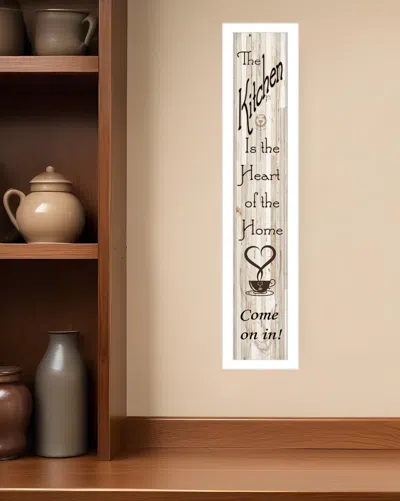 Homezia Kitchen Is The Heart Of The Home 10 White Framed Print Kitchen Wall Art