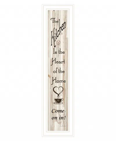 Homezia Kitchen Is The Heart Of The Home 16 White Framed Print Kitchen Wall Art