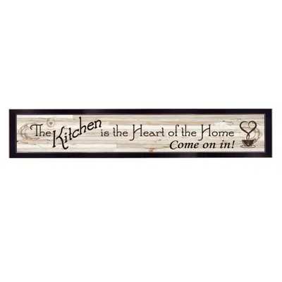 Homezia Kitchen Is The Heart Of The Home 2 Black Framed Print Kitchen Wall Art
