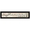 Homezia Kitchen Is The Heart Of The Home 7 Black Framed Print Kitchen Wall Art