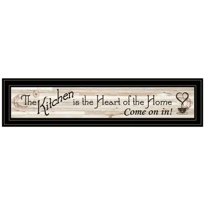 Homezia Kitchen Is The Heart Of The Home 7 Black Framed Print Kitchen Wall Art