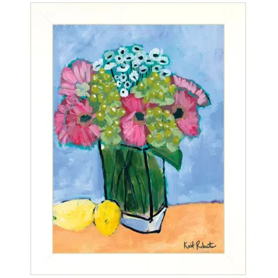 Homezia Kitchen Table Series Ii White Framed Print Kitchen Wall Art In Multi