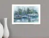 Homezia Lagoon 1 White Framed Print Wall Art