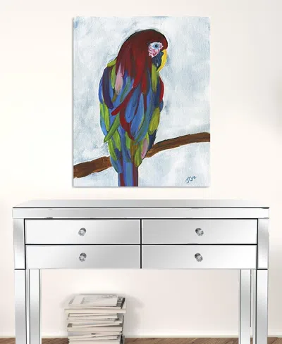 Homezia Large Bright And Tropical Parrot Canvas Wall Art