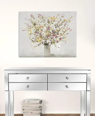 Homezia Large Colorful Wildflowers In A Vase Canvas Wall Art