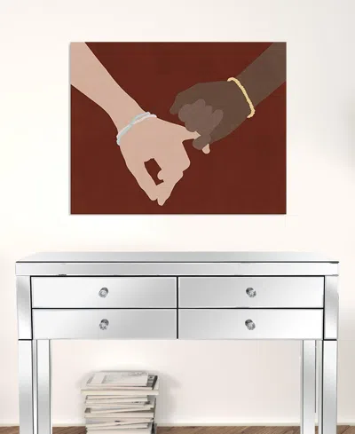 Homezia Large Friendship Promise Canvas Wall Art