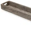 Homezia Large Natural Brown Reclaimed Wood With Grains And Knots Highlight Tray In Multi