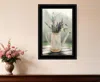 Homezia Lavender Watering Can 1 Black Framed Print Wall Art