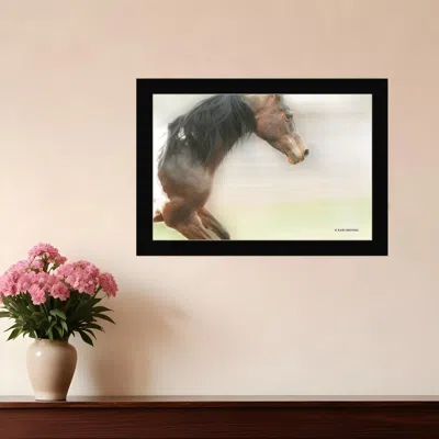 Homezia Leap Of Faith 1 Black Framed Print Wall Art