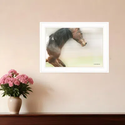 Homezia Leap Of Faith 2 White Framed Print Wall Art