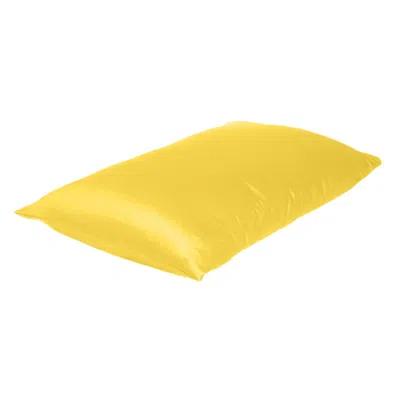 Homezia Lemon Dreamy Set Of 2 Silky Satin Queen Pillowcases