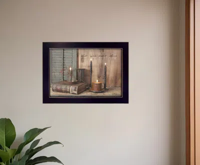 Homezia Let Your Light Shine Black Framed Print Wall Art In Multi