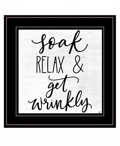 Homezia Lets Get Wrinkly 2 Black Framed Print Bathroom Wall Art