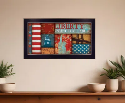Homezia Liberty Black Framed Print Wall Art