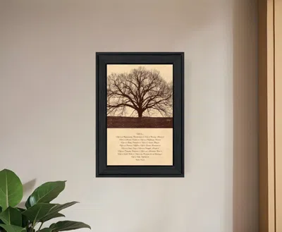 Homezia Life Is 6 Black Framed Print Wall Art
