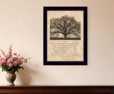 Homezia Life Is 8 Black Framed Print Wall Art