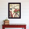 Homezia Life Is A Journey 1 Black Framed Print Wall Art
