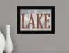 Homezia Life Is Better At The Lake 2 Black Framed Print Wall Art