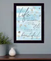 Homezia Life Is Like 1 Black Framed Print Wall Art