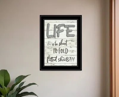 Homezia Life Is Too Short 2 Black Framed Print Wall Art