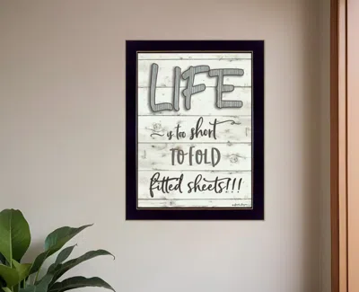 Homezia Life Is Too Short 3 Black Framed Print Wall Art In Multi