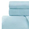 Homezia Light Blue King Cotton Blend 0 Thread Count Washable Duvet Cover Set