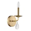 Homezia Light Gold Wall Sconce With Crystal Accent