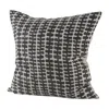 Homezia Light Gray And Black Throw Pillow Cover