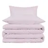 Homezia Lilac King Cotton Blend 1000 Thread Count Washable Duvet Cover Set