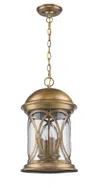 Homezia Lincoln 4-light Antique Brass Hanging Light