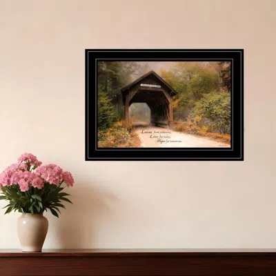 Homezia Live For Today 2 Black Framed Print Wall Art