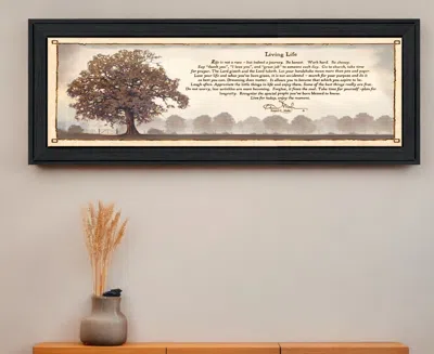 Homezia Living Life 11 Black Framed Print Wall Art