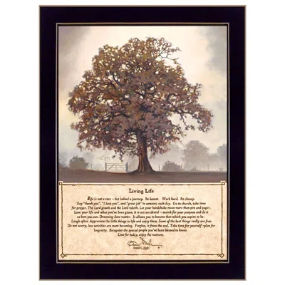 HOMEZIA LIVING LIFE 4 BLACK FRAMED PRINT WALL ART