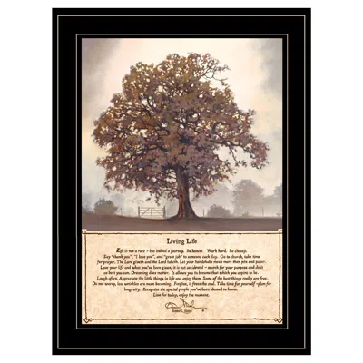HOMEZIA LIVING LIFE 7 BLACK FRAMED PRINT WALL ART