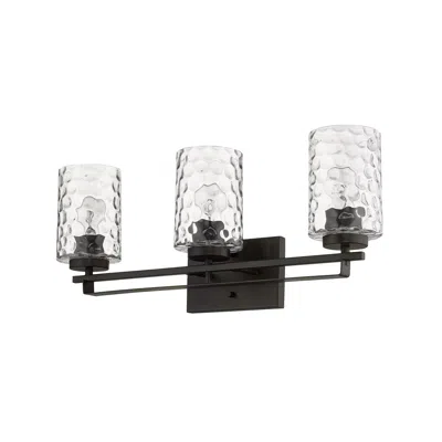 Homezia Livvy 3-light Oil-rubbed Bronze Vanity In White