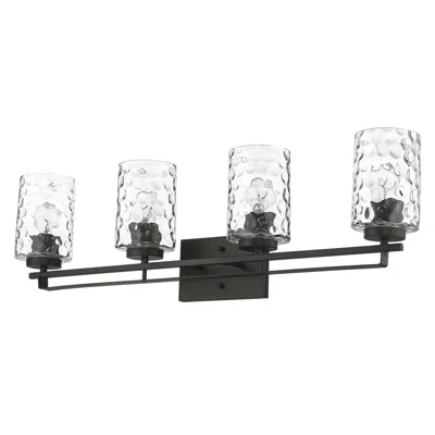 Homezia Livvy 4-light Oil-rubbed Bronze Vanity In White