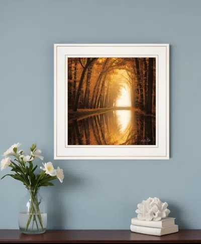 Homezia Lochem Reflections 1 White Framed Print Wall Art