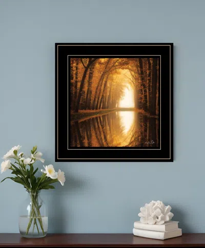 Homezia Lochem Reflections 2 Black Framed Print Wall Art In Multi