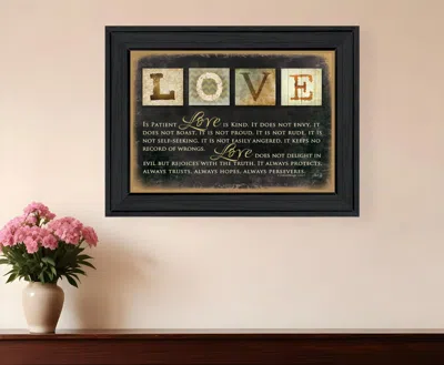 Homezia Love 4 Black Framed Print Wall Art