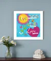 Homezia Love Always White Framed Print Wall Art