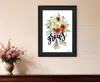 Homezia Love Grows Here 4 Black Framed Print Wall Art