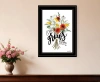 Homezia Love Grows Here 5 Black Framed Print Wall Art