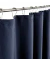 Homezia Luxurious Navy Waffle Weave Shower Curtain