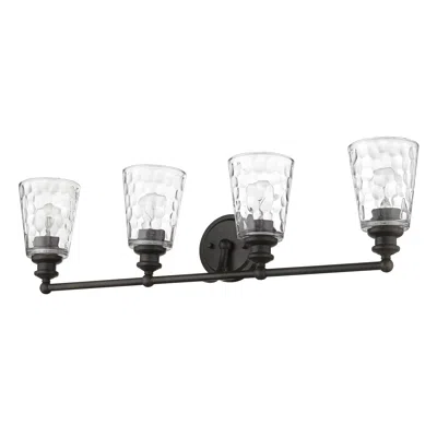 Homezia Mae 4-light Oil-rubbed Bronze Vanity In Gold