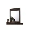 Homezia Mahogany Rectangle Dresser Mirror