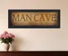 Homezia Man Cave 1 Black Framed Print Wall Art